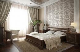 Классический дизайн спальни всегда в моде