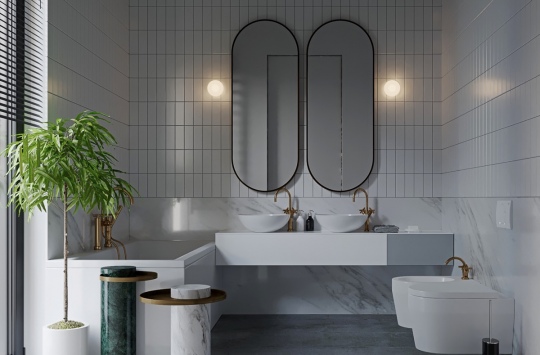 36 современных идей для оформления ванной комнаты в серо-белых тонах: отдых для души и тела